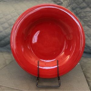 Set of 6 Cherry Red Dinner Plates 10.75”